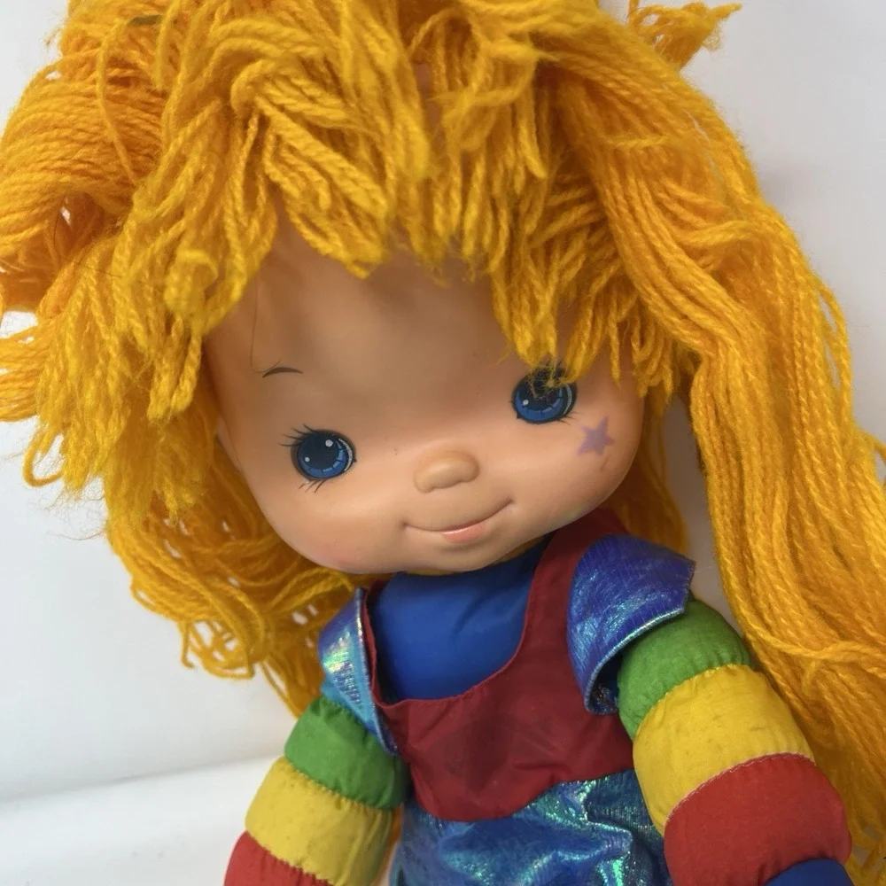 Rainbow Brite 18in Soft Body Cloth Doll Blonde Straight Hair Vintage 1983